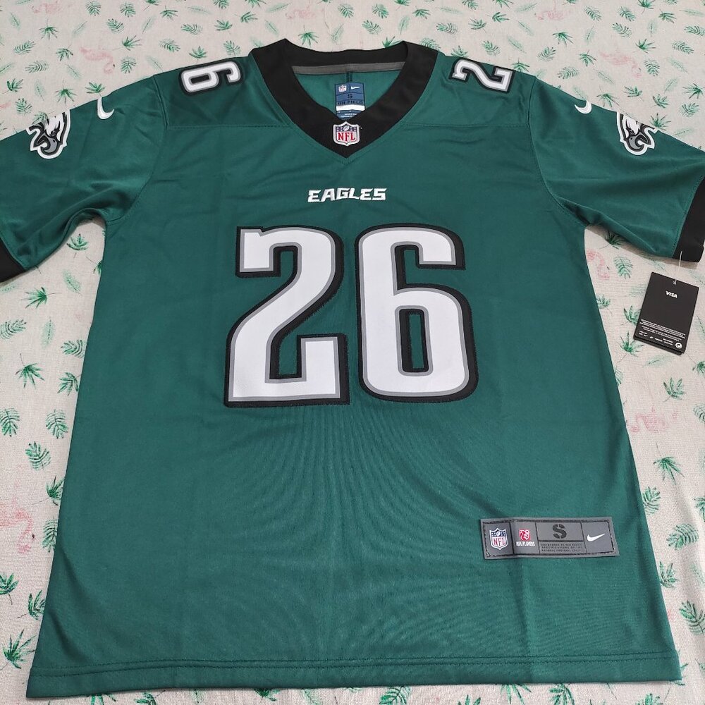 Nike Philadelphia Eagles #26 Saquon Barkley Green Game Jersey